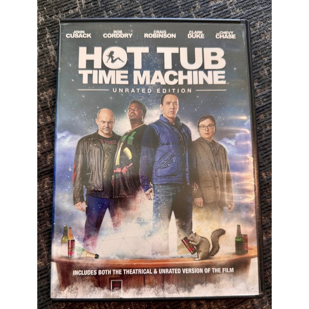 MGM Hot Tub Time Machine DVD Unrated Edition 2010 Excellent John Cusack Comedy